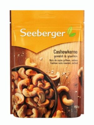 Seeberger Kešu oriešky pražené a solené 150 g