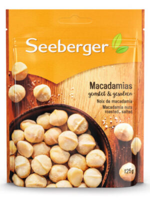 Seeberger Makadamové orechy pražené a solené 125 g