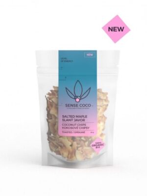 Sense Coco Bio kokosové čipsy slaný javor 40 g