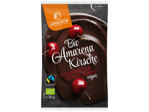 Landgarten Čerešne v horkej čokoláde BIO 50 g