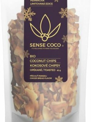 Sense Coco Bio kokosové čipsy perníkové 60 g