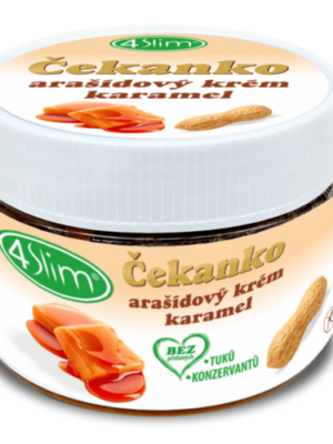 4Slim Čakankový arašidový krém Slaný karamel 250 g