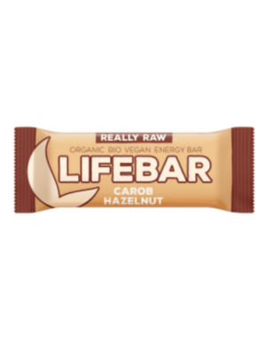 Lifefood Lifebar karobová s lieskovými orieškami RAW a BIO 47 g