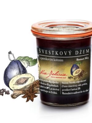 Via Delicia Slivkový džem s perníkovým korením 165 g