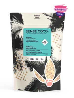 Sense Coco Kokosové chipsy s morskou soľou BIO 250 g