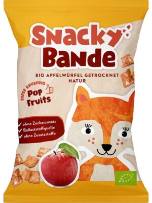 Snacky Bande Jablčné kocky natur BIO 14 g